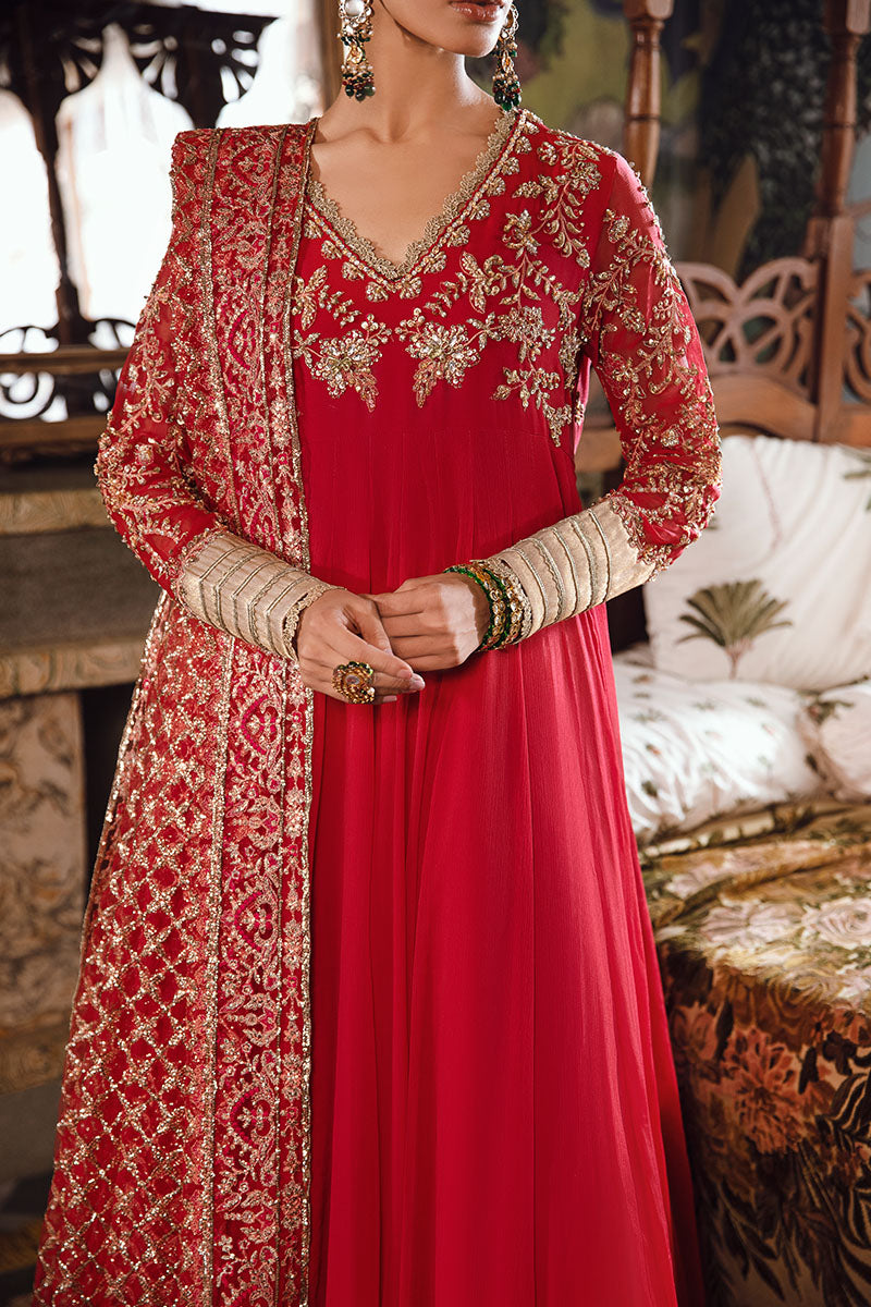 Mushq | Irha Kalidaar Chiffon Pret | MALIAH - House Of Anaya