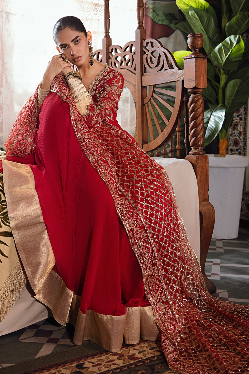 Mushq | Irha Kalidaar Chiffon Pret | MALIAH - House Of Anaya