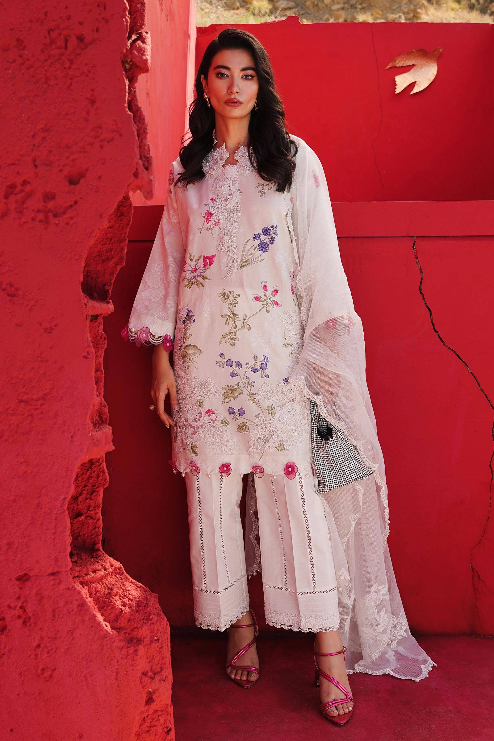 Sana Safinaz | Muzlin Spring 24 | M241-011A-CW - House Of Anaya
