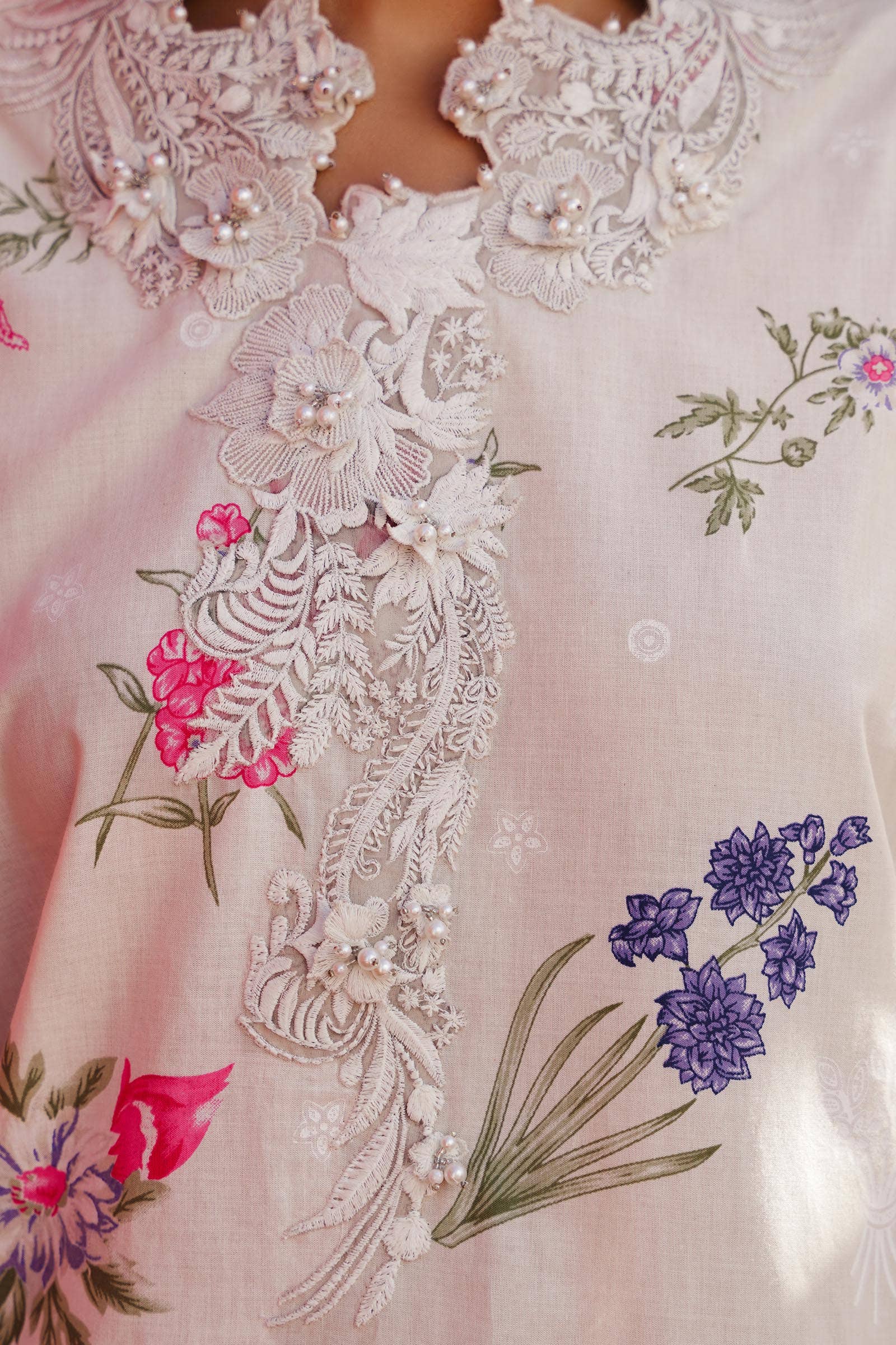 Sana Safinaz | Muzlin Spring 24 | M241-011A-CW - House Of Anaya