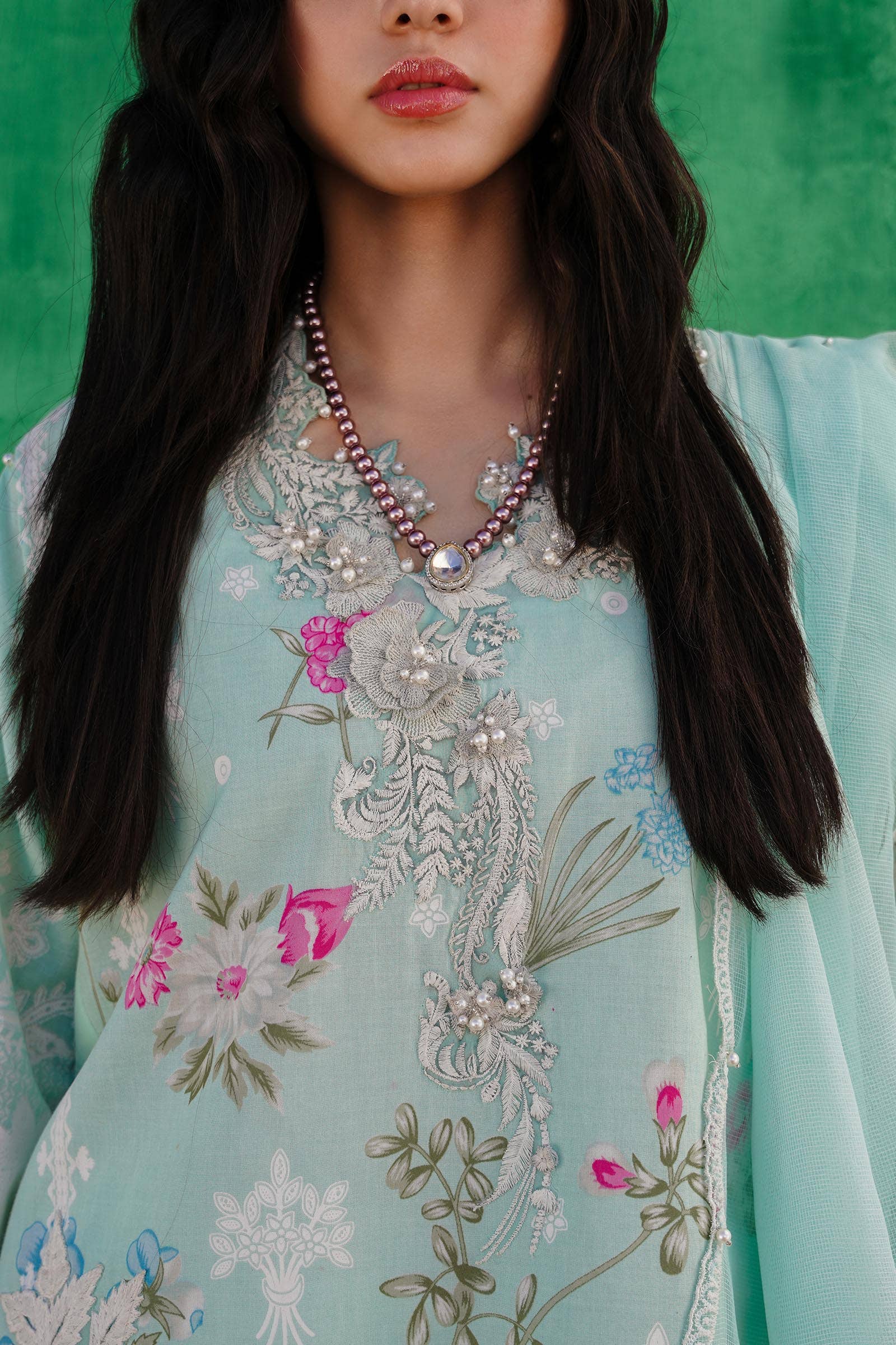 Sana Safinaz | Muzlin Spring 24 | M241-011B-CW - House Of Anaya