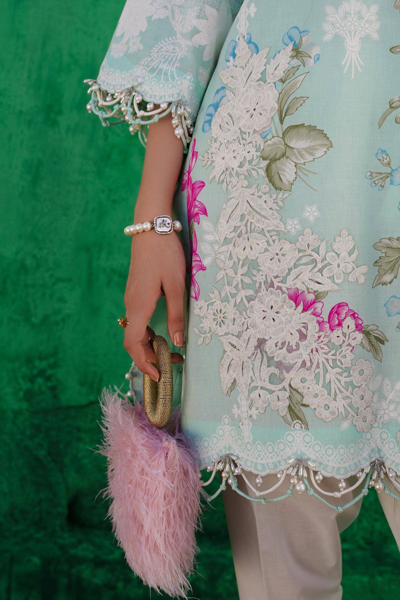 Sana Safinaz | Muzlin Spring 24 | M241-011B-CW - House Of Anaya