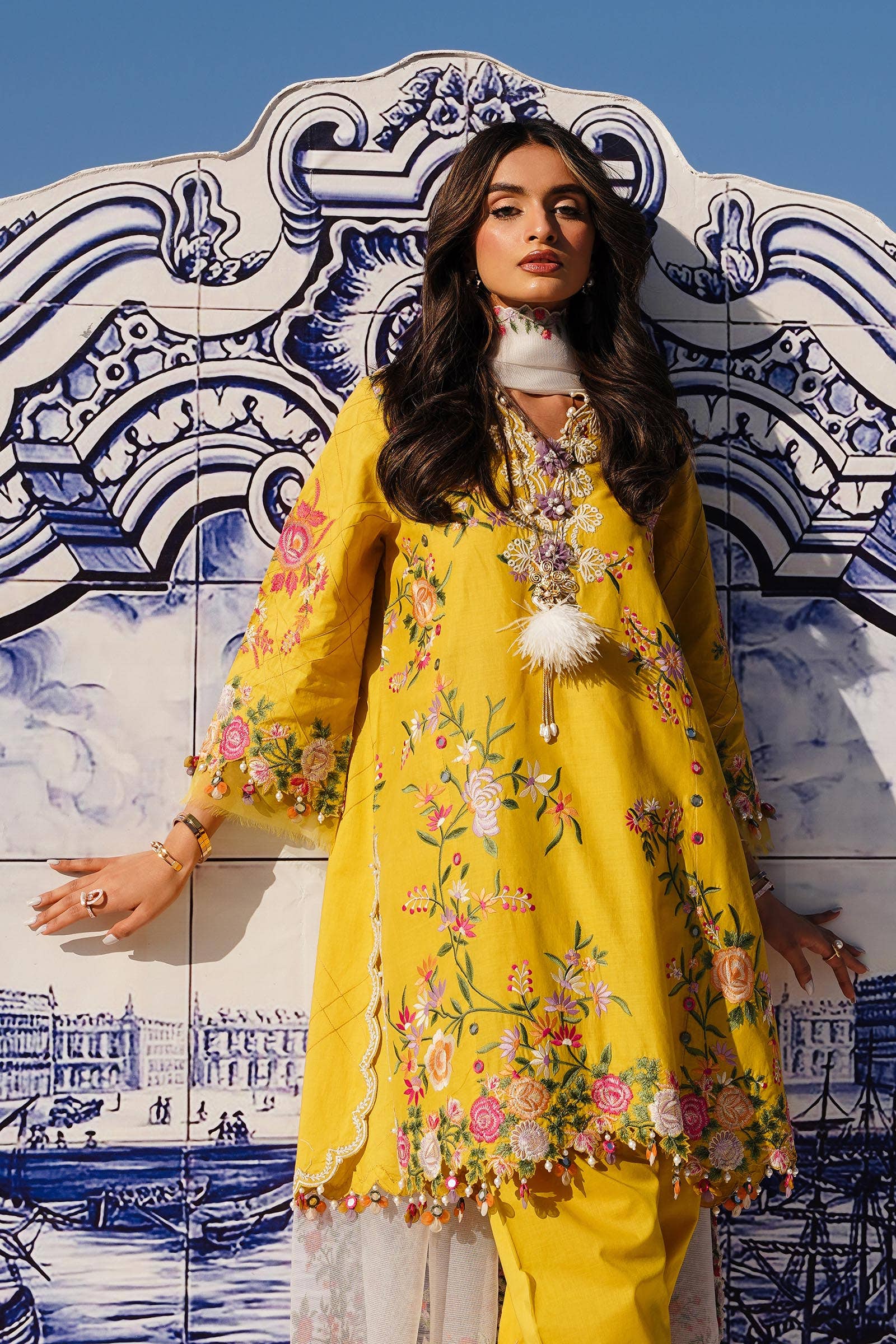 Sana Safinaz | Muzlin Spring 24 | M241-002A-CX - House Of Anaya