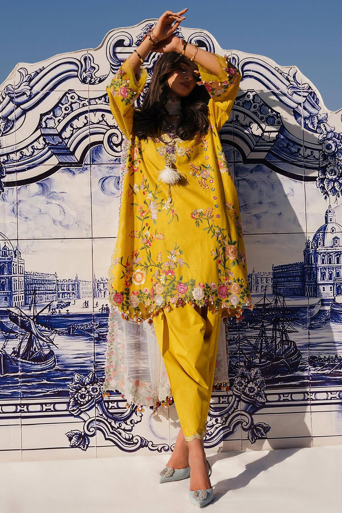 Sana Safinaz | Muzlin Spring 24 | M241-002A-CX - House Of Anaya
