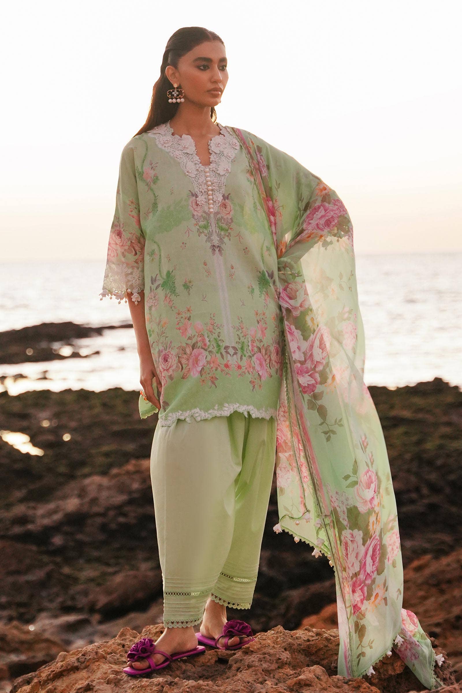 Sana Safinaz | Muzlin Spring 24 | M241-013B-CI - House Of Anaya