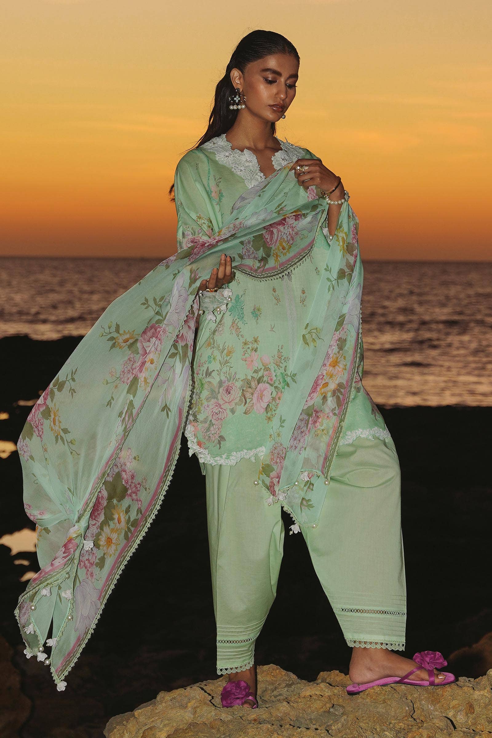 Sana Safinaz | Muzlin Spring 24 | M241-013B-CI - House Of Anaya
