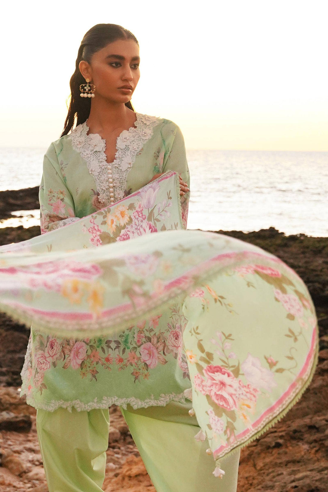 Sana Safinaz | Muzlin Spring 24 | M241-013B-CI - House Of Anaya