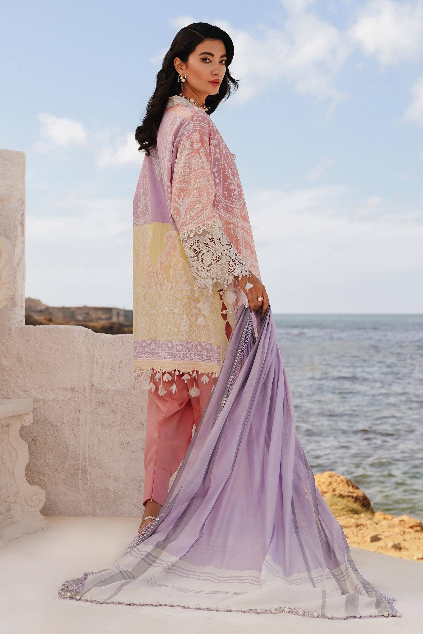 Sana Safinaz | Muzlin Spring 24 | M241-015A-DG - House Of Anaya