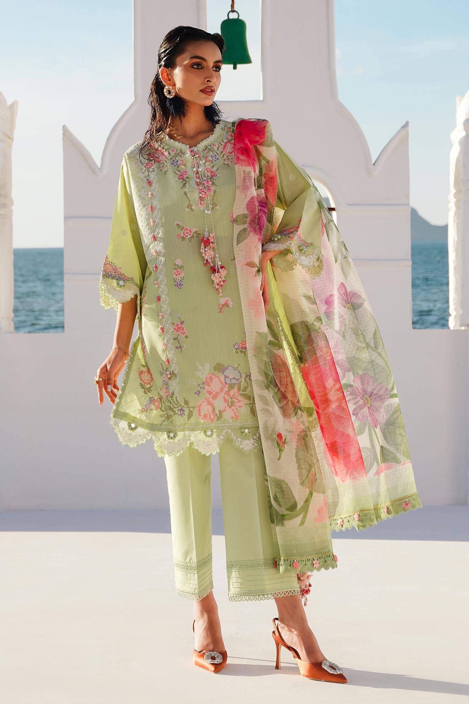 Sana Safinaz | Muzlin Spring 24 | M241-016B-CL - House Of Anaya