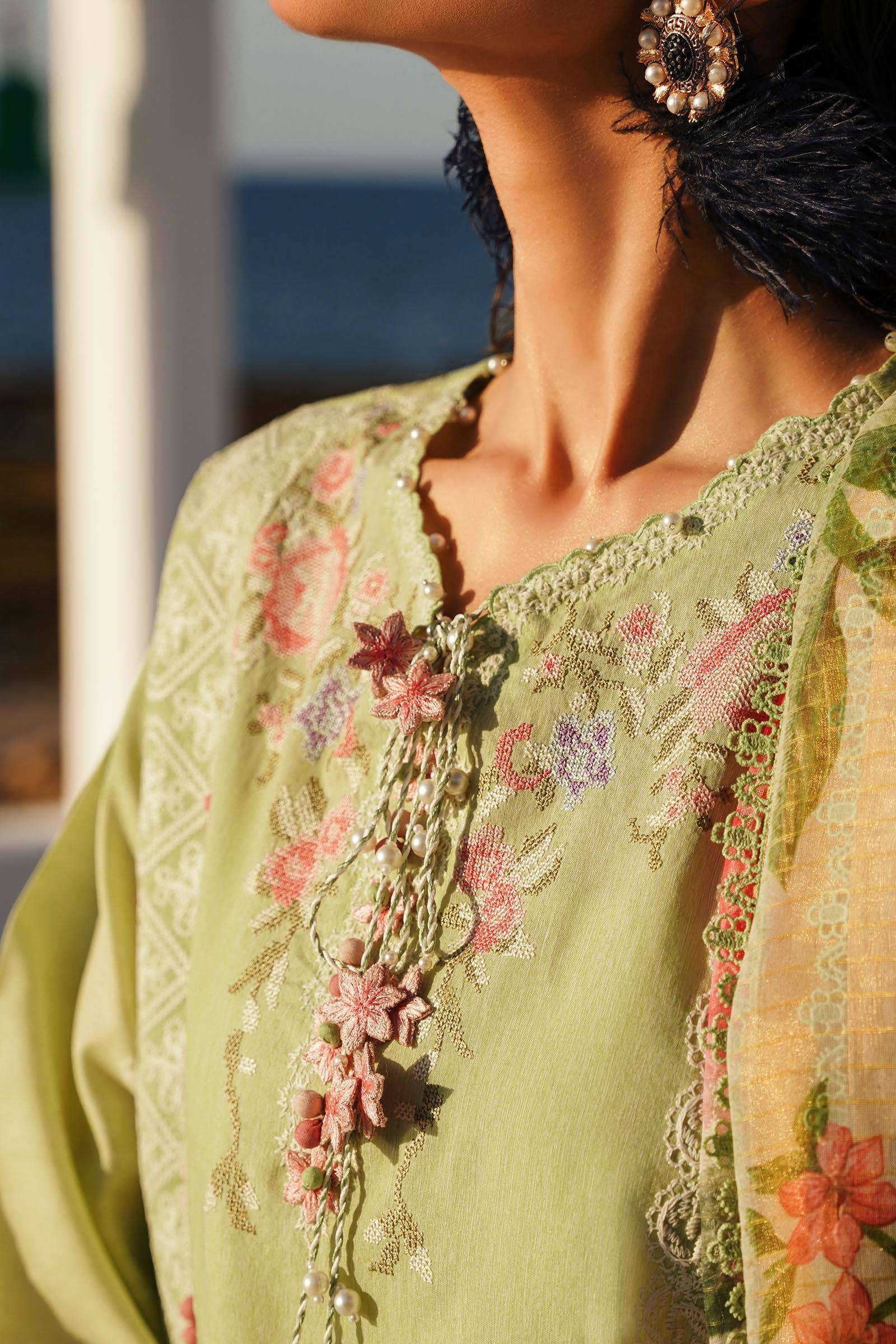 Sana Safinaz | Muzlin Spring 24 | M241-016B-CL - House Of Anaya