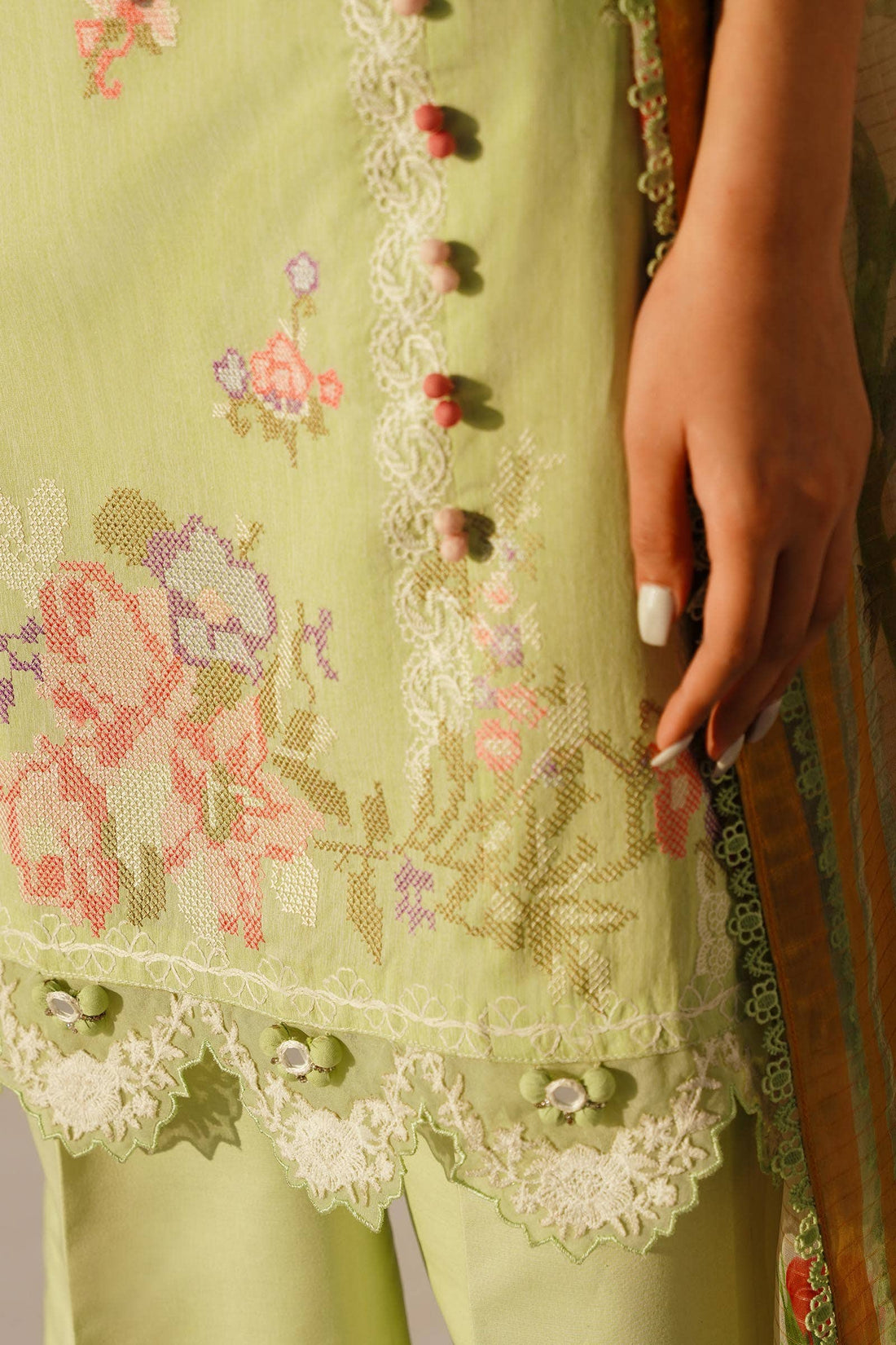 Sana Safinaz | Muzlin Spring 24 | M241-016B-CL - House Of Anaya