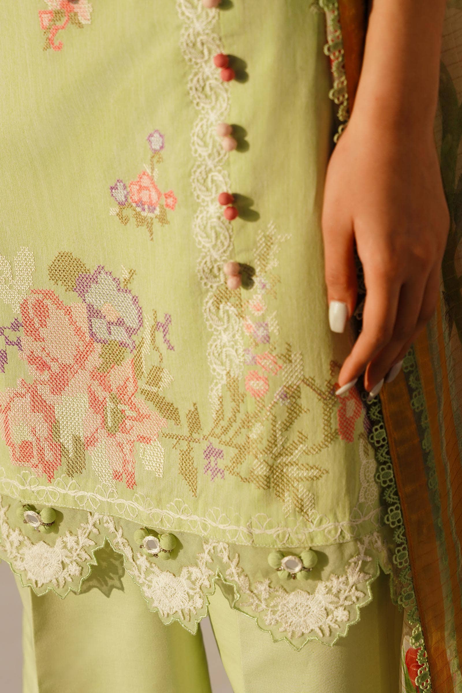 Sana Safinaz | Muzlin Spring 24 | M241-016B-CL - House Of Anaya