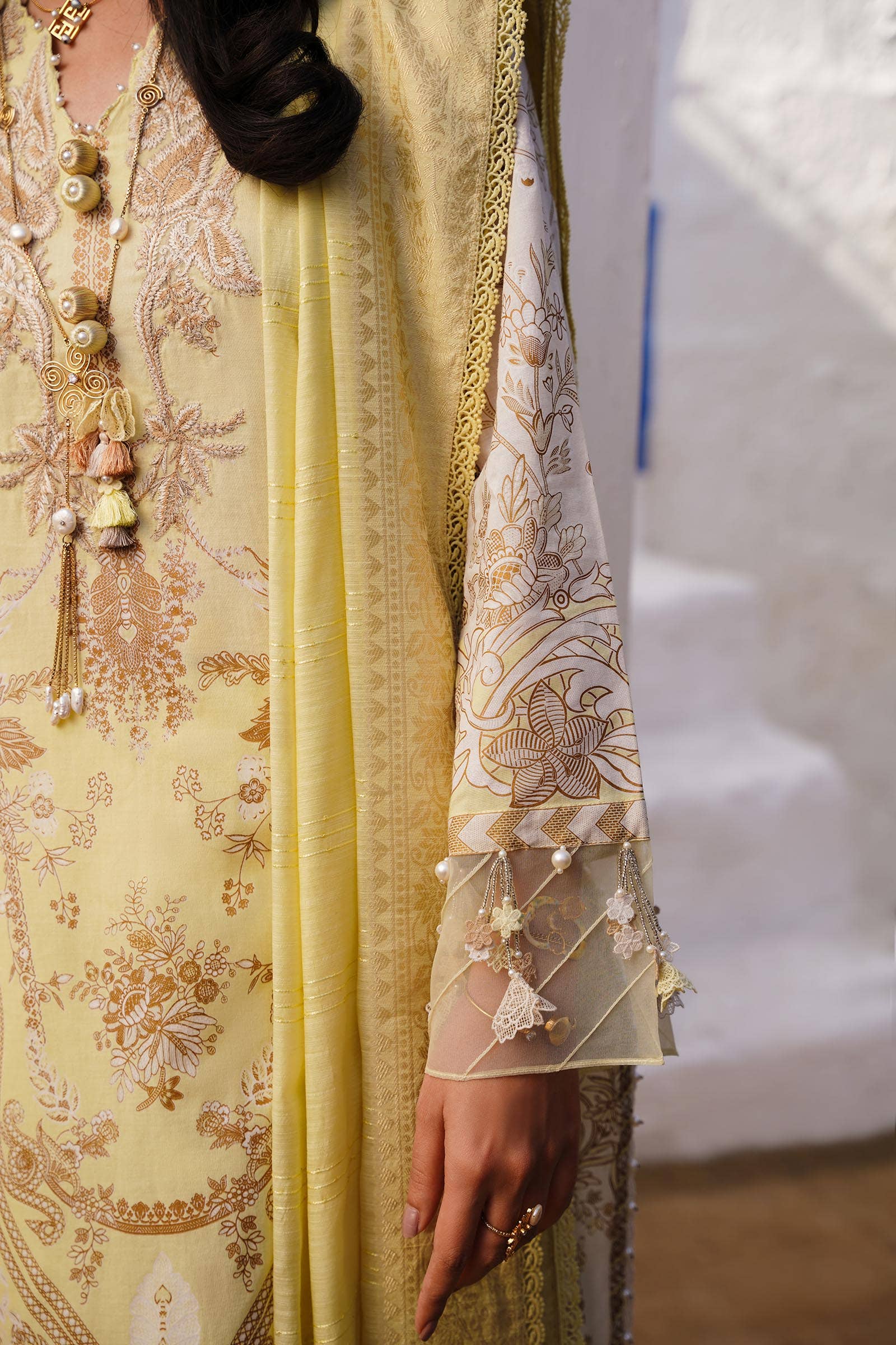 Sana Safinaz | Muzlin Spring 24 | M241-018A-CM - House Of Anaya