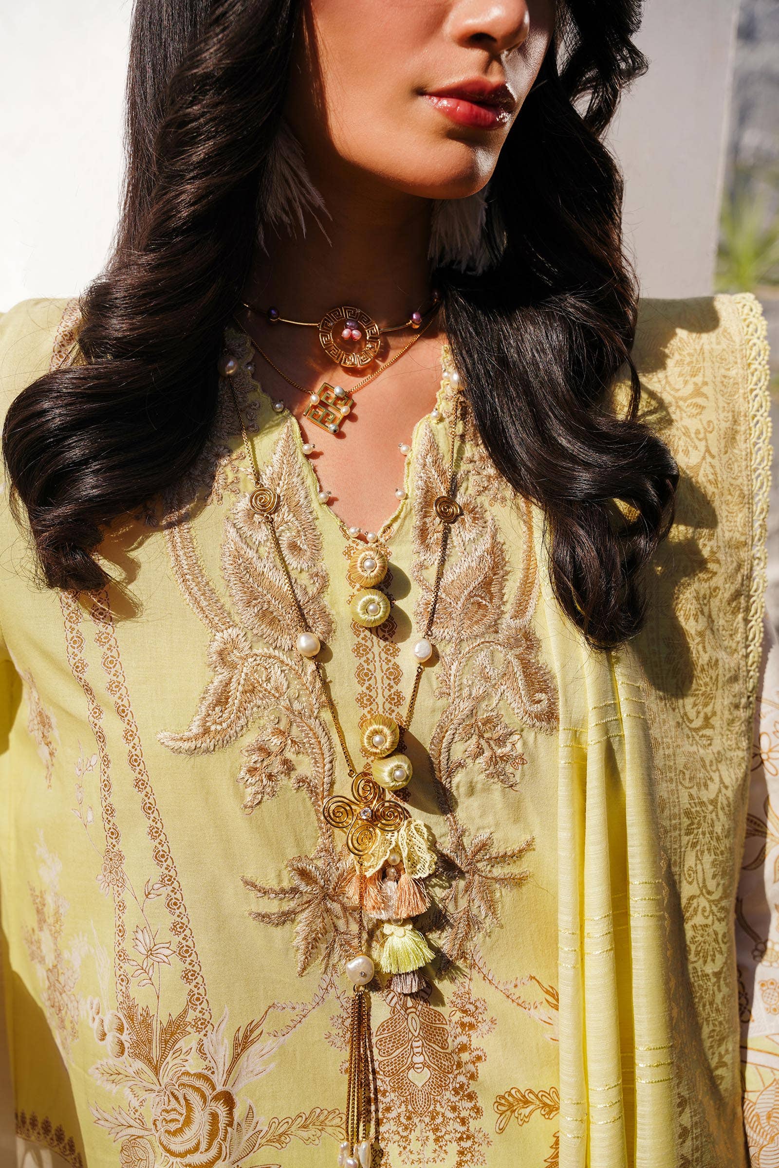 Sana Safinaz | Muzlin Spring 24 | M241-018A-CM - House Of Anaya