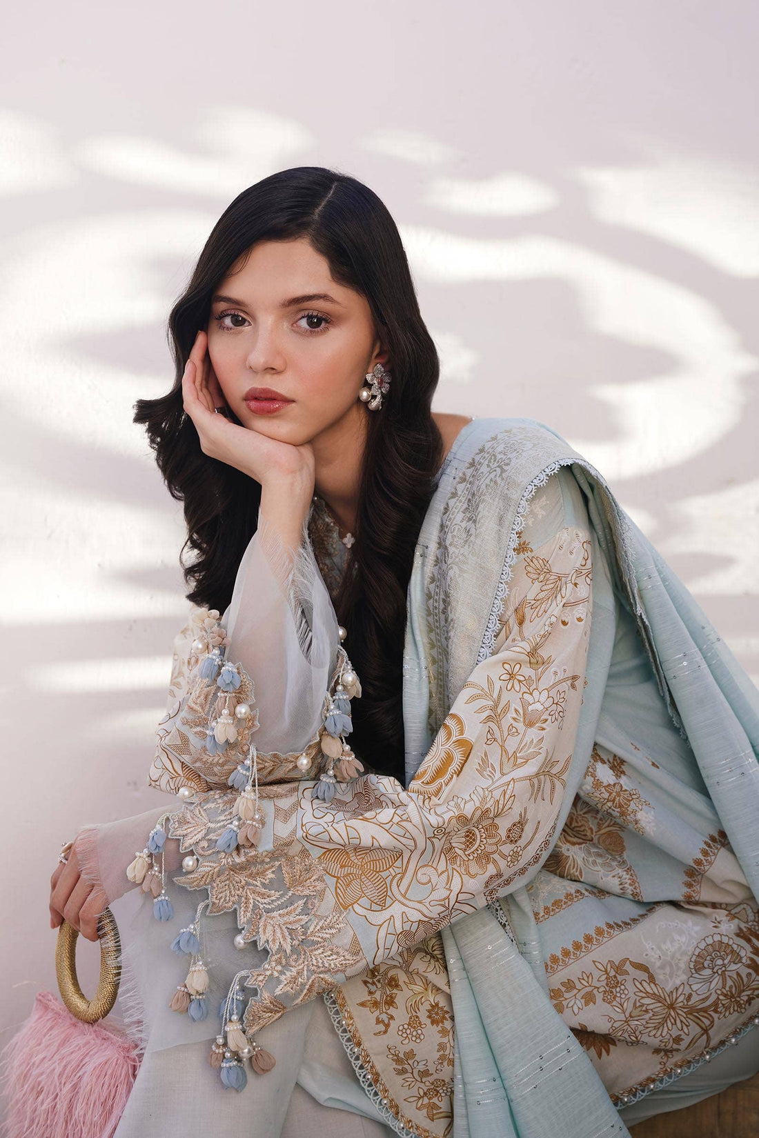 Sana Safinaz | Muzlin Spring 24 | M241-018B-CM - House Of Anaya