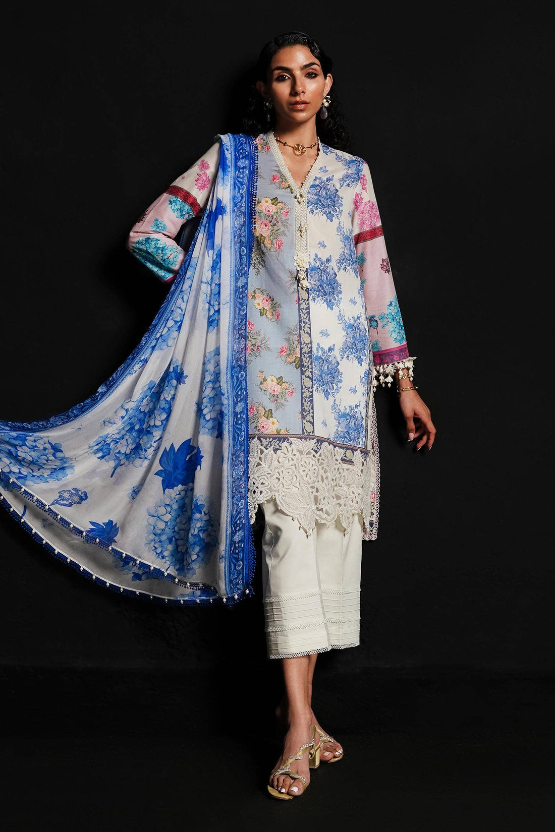Sana Safinaz | Muzlin Spring 24 | M241-003A-CI - House Of Anaya
