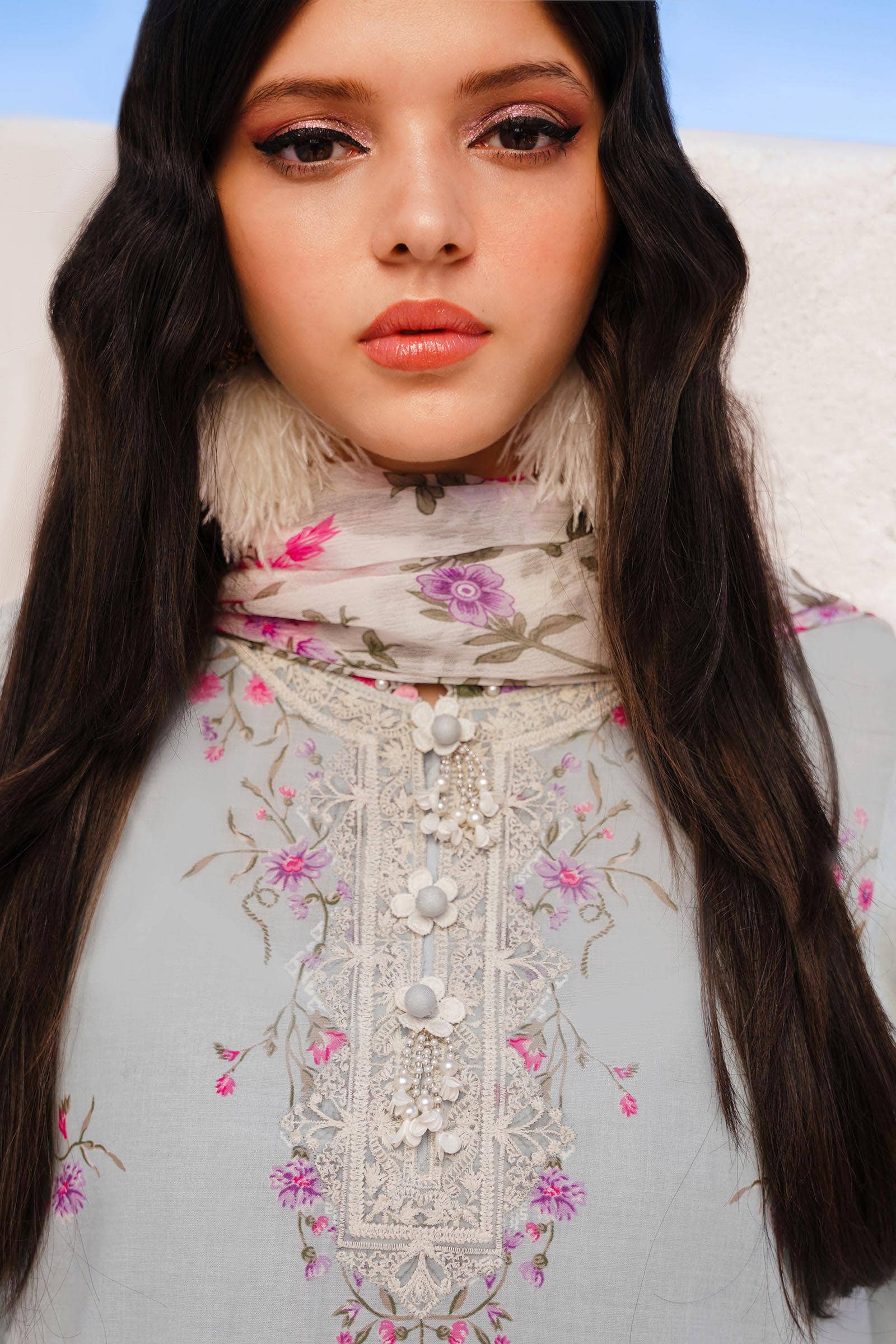 Sana Safinaz | Muzlin Spring 24 | M241-019B-CI - House Of Anaya