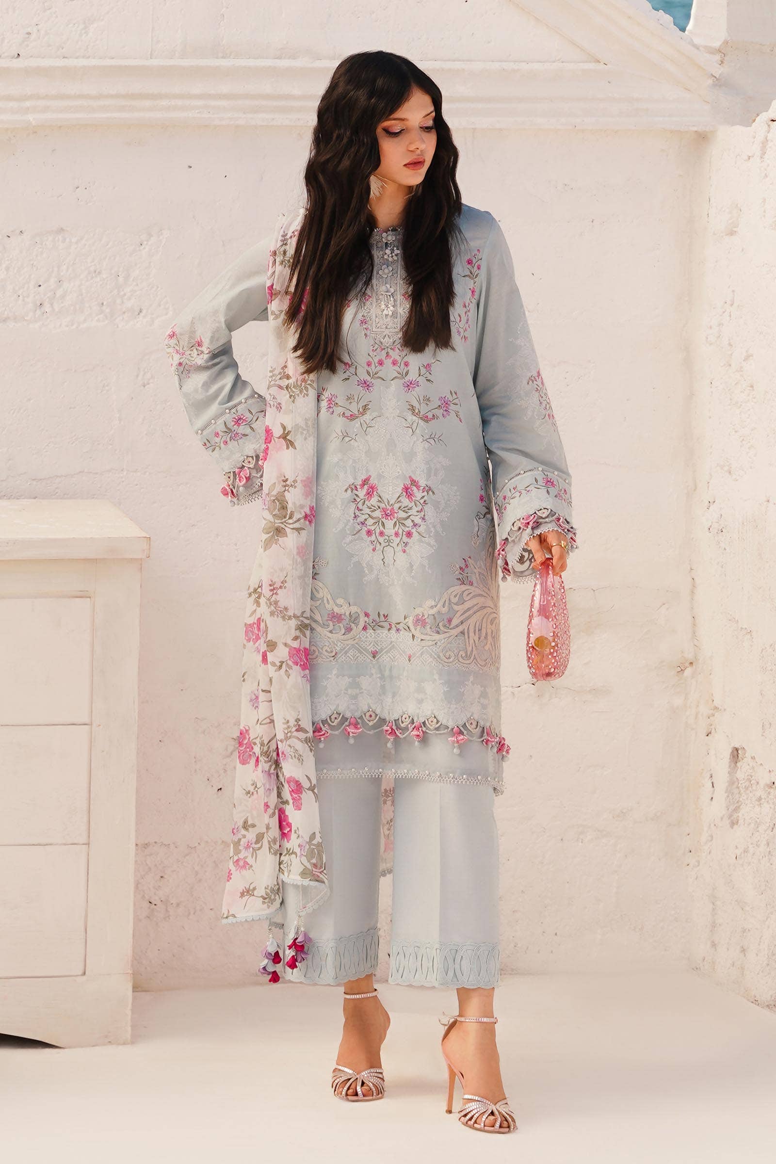 Sana Safinaz | Muzlin Spring 24 | M241-019B-CI - House Of Anaya