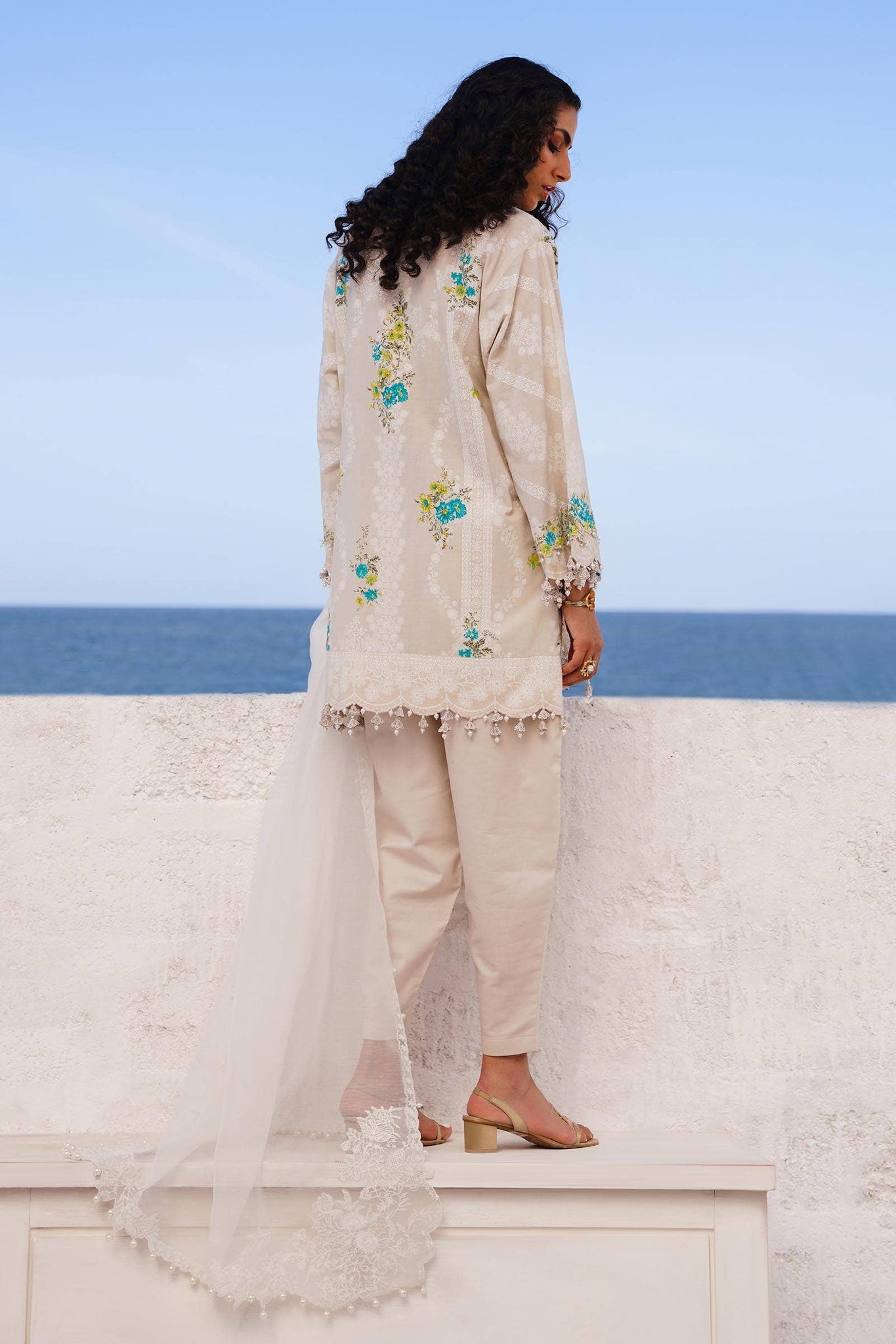 Sana Safinaz | Muzlin Spring 24 | M241-020A-CW - House Of Anaya