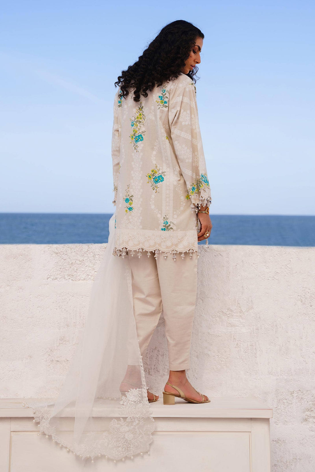 Sana Safinaz | Muzlin Spring 24 | M241-020A-CW - House Of Anaya