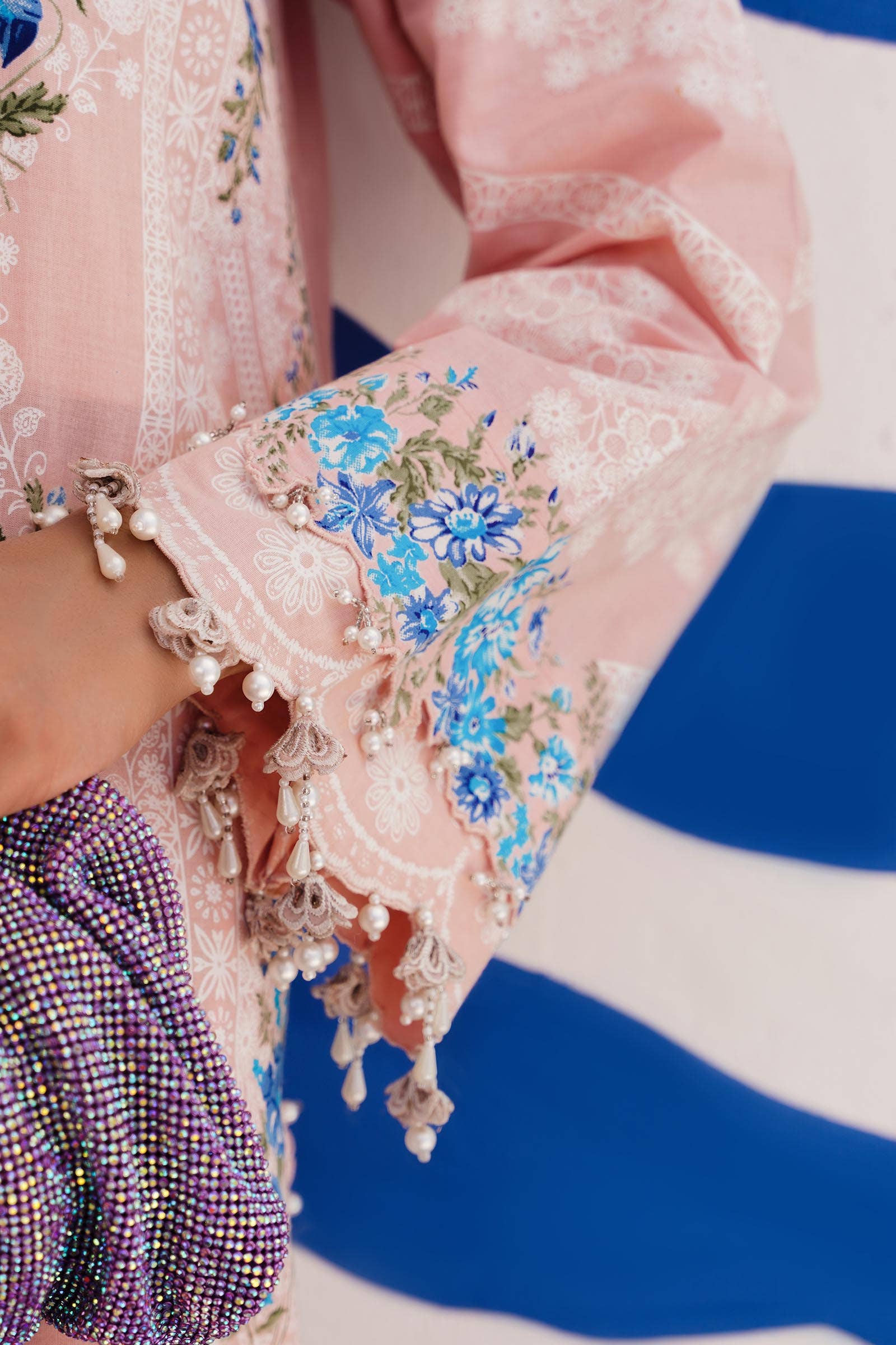 Sana Safinaz | Muzlin Spring 24 | M241-020B-CW - House Of Anaya