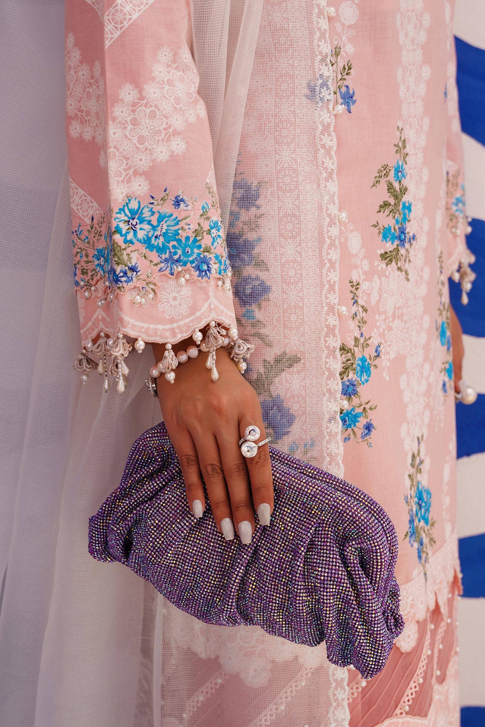 Sana Safinaz | Muzlin Spring 24 | M241-020B-CW - House Of Anaya