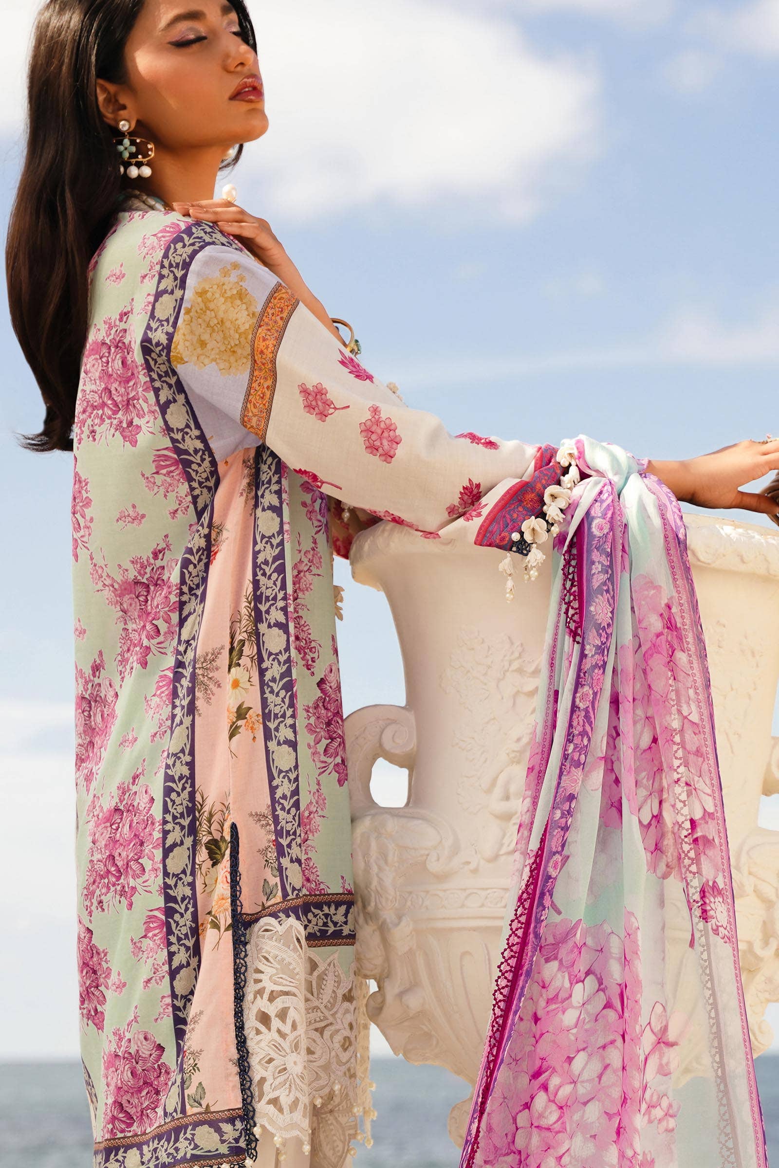Sana Safinaz | Muzlin Spring 24 | M241-003B-CI - House Of Anaya