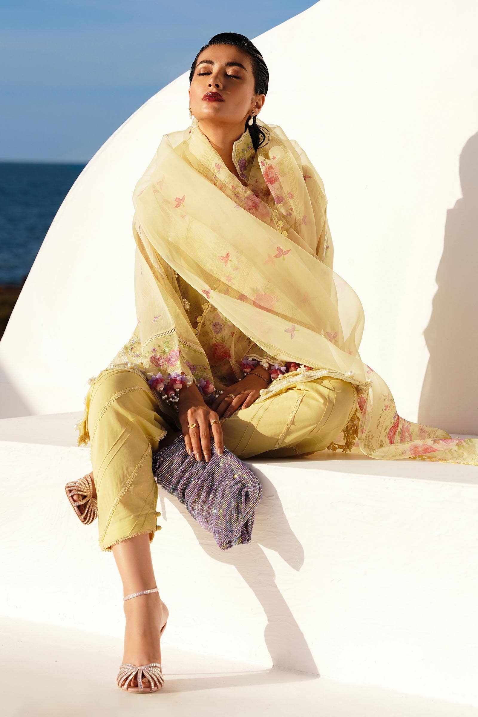Sana Safinaz | Muzlin Spring 24 | M241-005B-CL - House Of Anaya