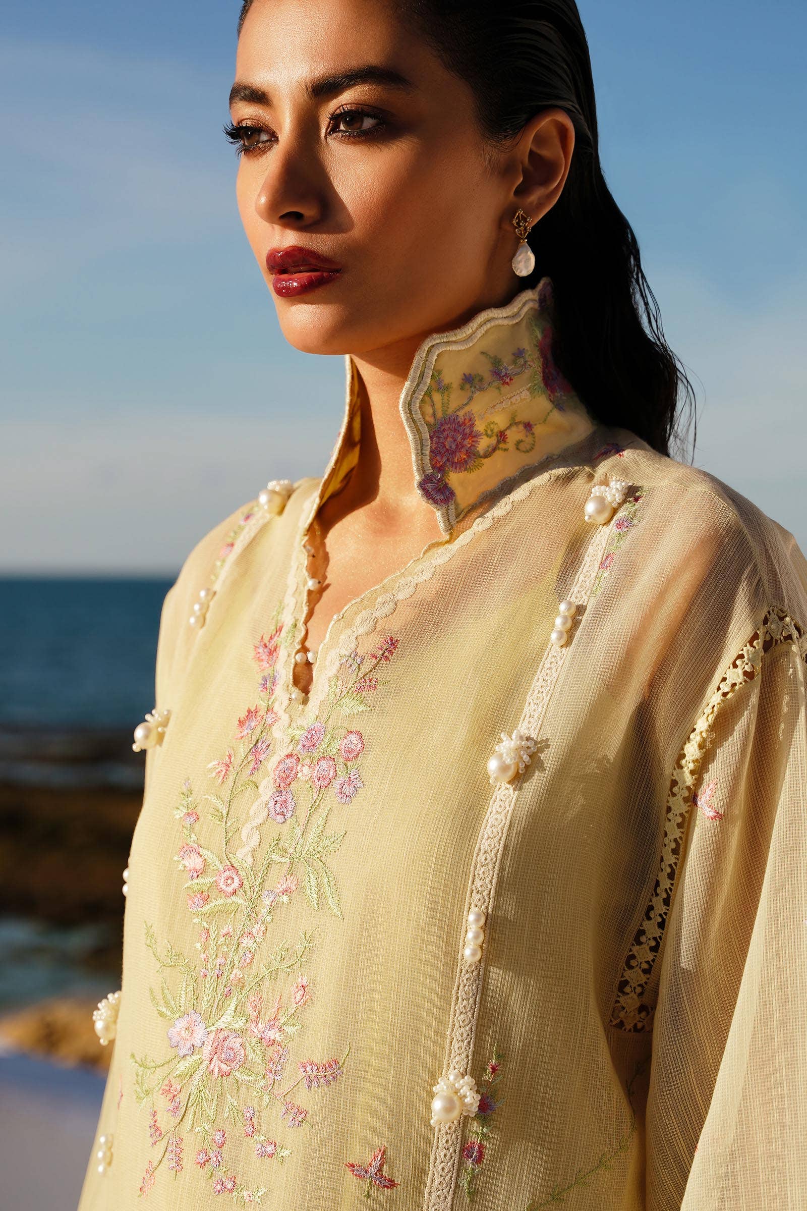 Sana Safinaz | Muzlin Spring 24 | M241-005B-CL - House Of Anaya