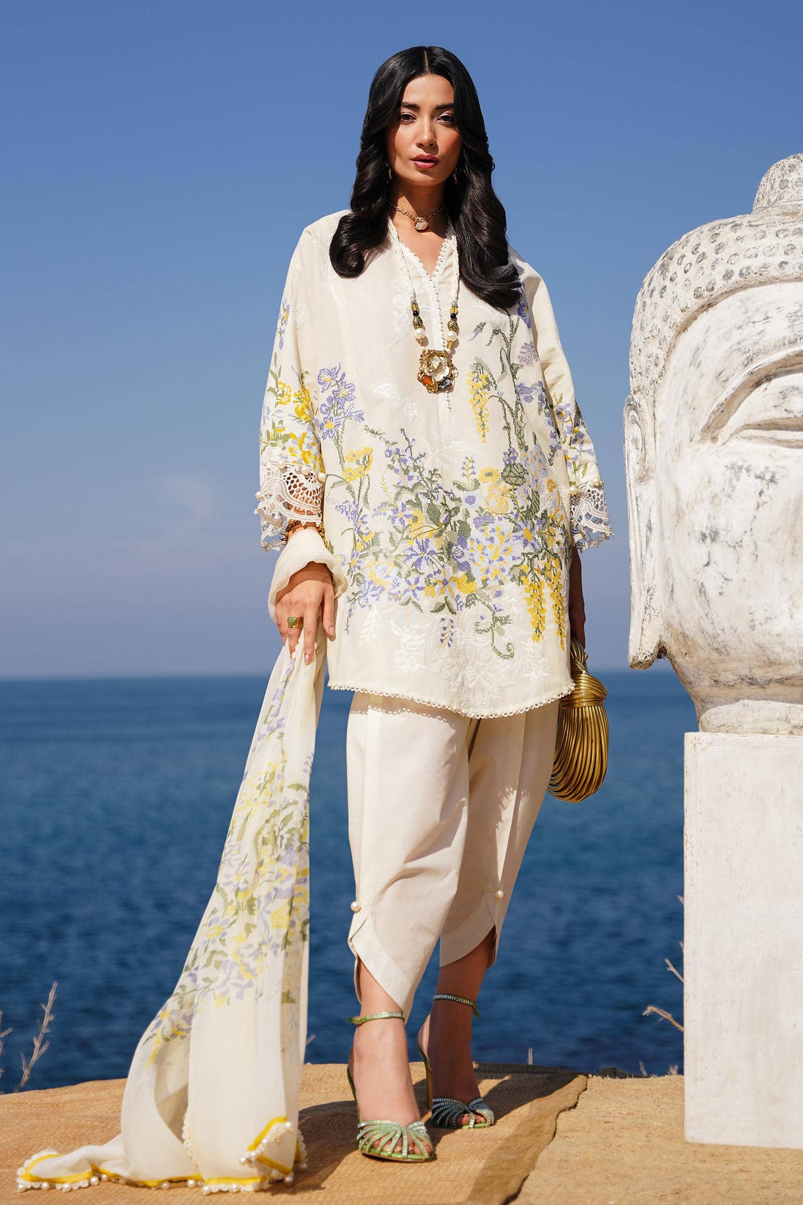 Sana Safinaz | Muzlin Spring 24 | M241-006A-CJ - House Of Anaya