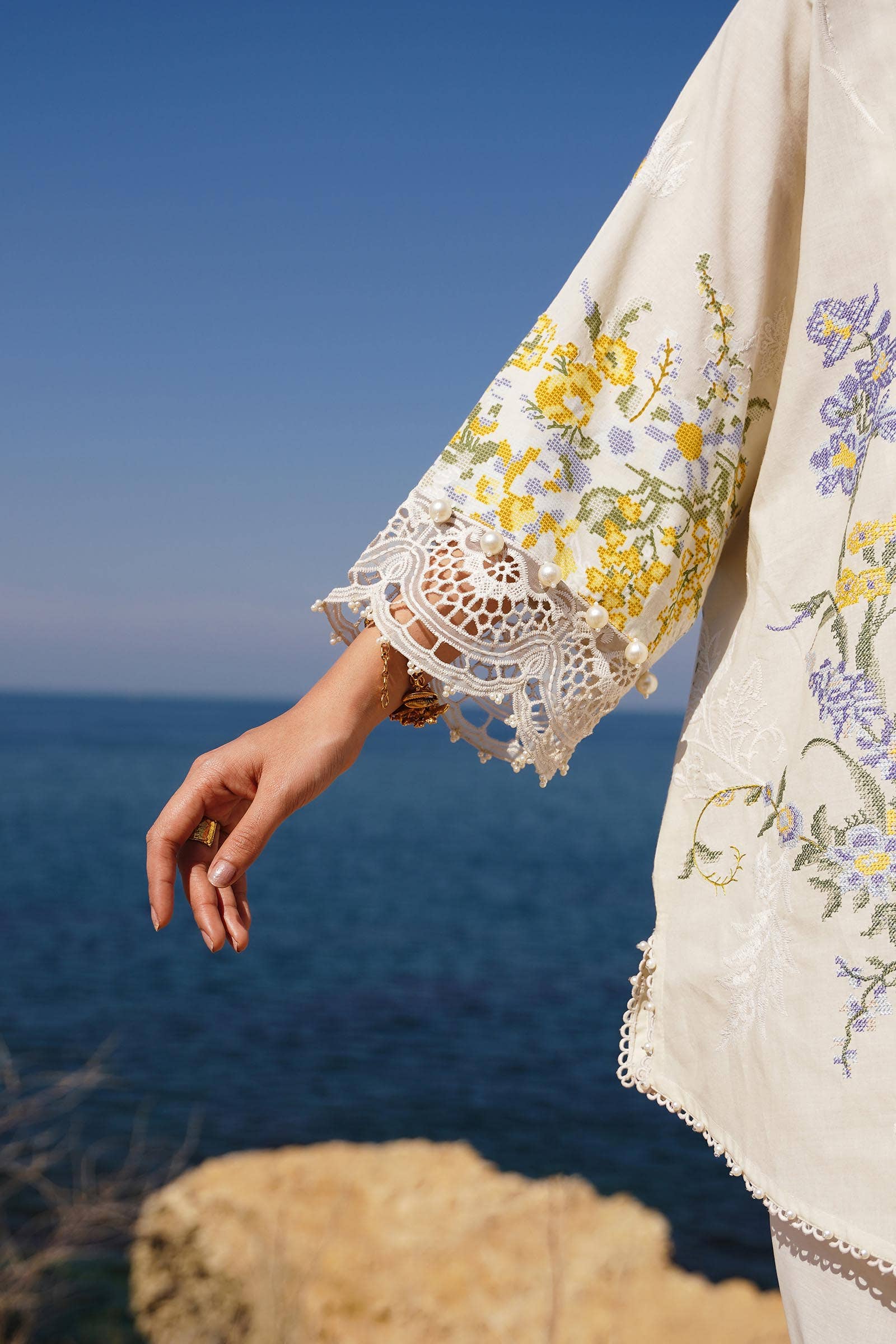 Sana Safinaz | Muzlin Spring 24 | M241-006A-CJ - House Of Anaya