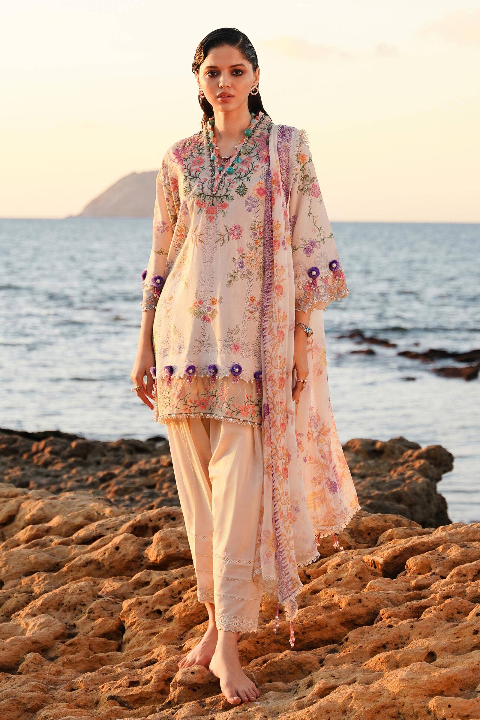 Sana Safinaz | Muzlin Spring 24 | M241-008A-CI - House Of Anaya