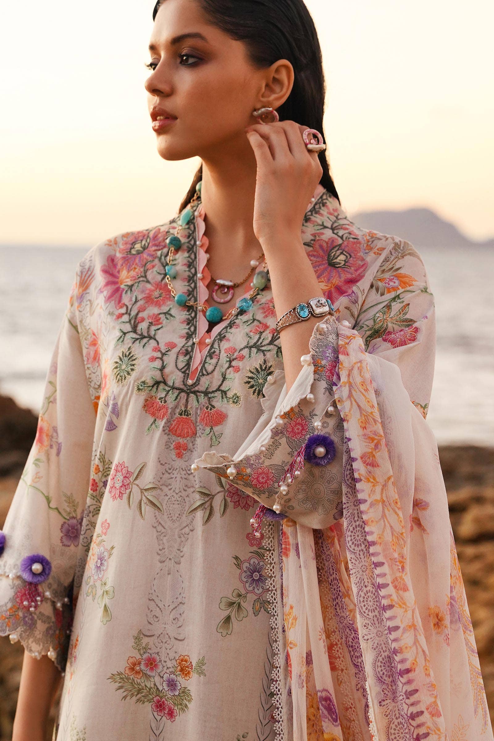 Sana Safinaz | Muzlin Spring 24 | M241-008A-CI - House Of Anaya