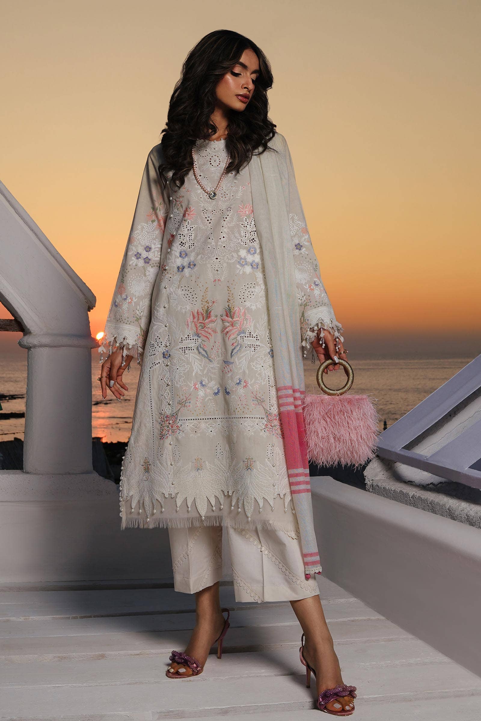 Sana Safinaz | Muzlin Spring 24 | M241-009A-DF - House Of Anaya