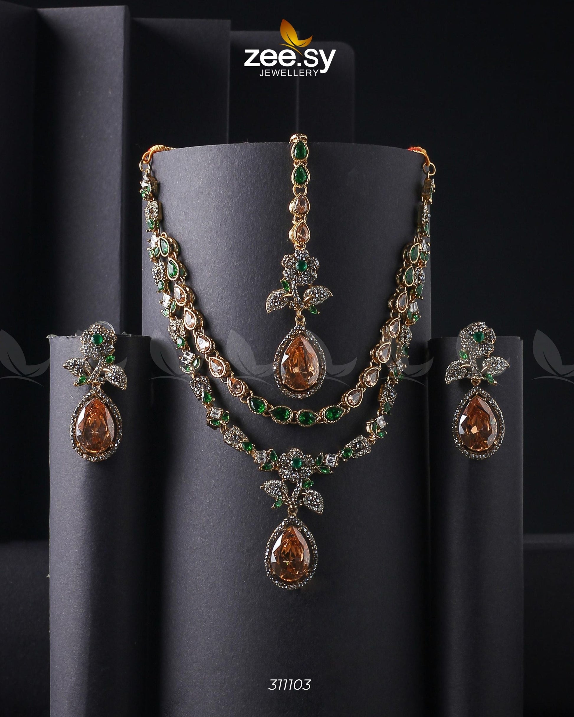 Amelia Necklace Set - House Of Zarish