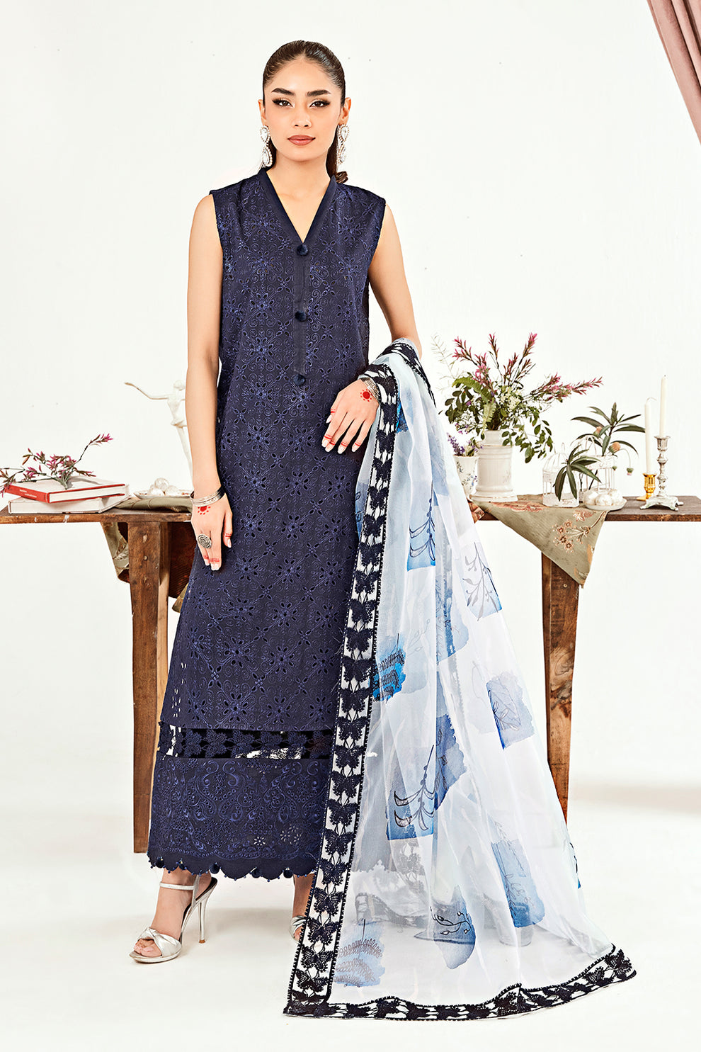 Neeshay | Zoella Lawn Collection | Elara - House Of Anaya