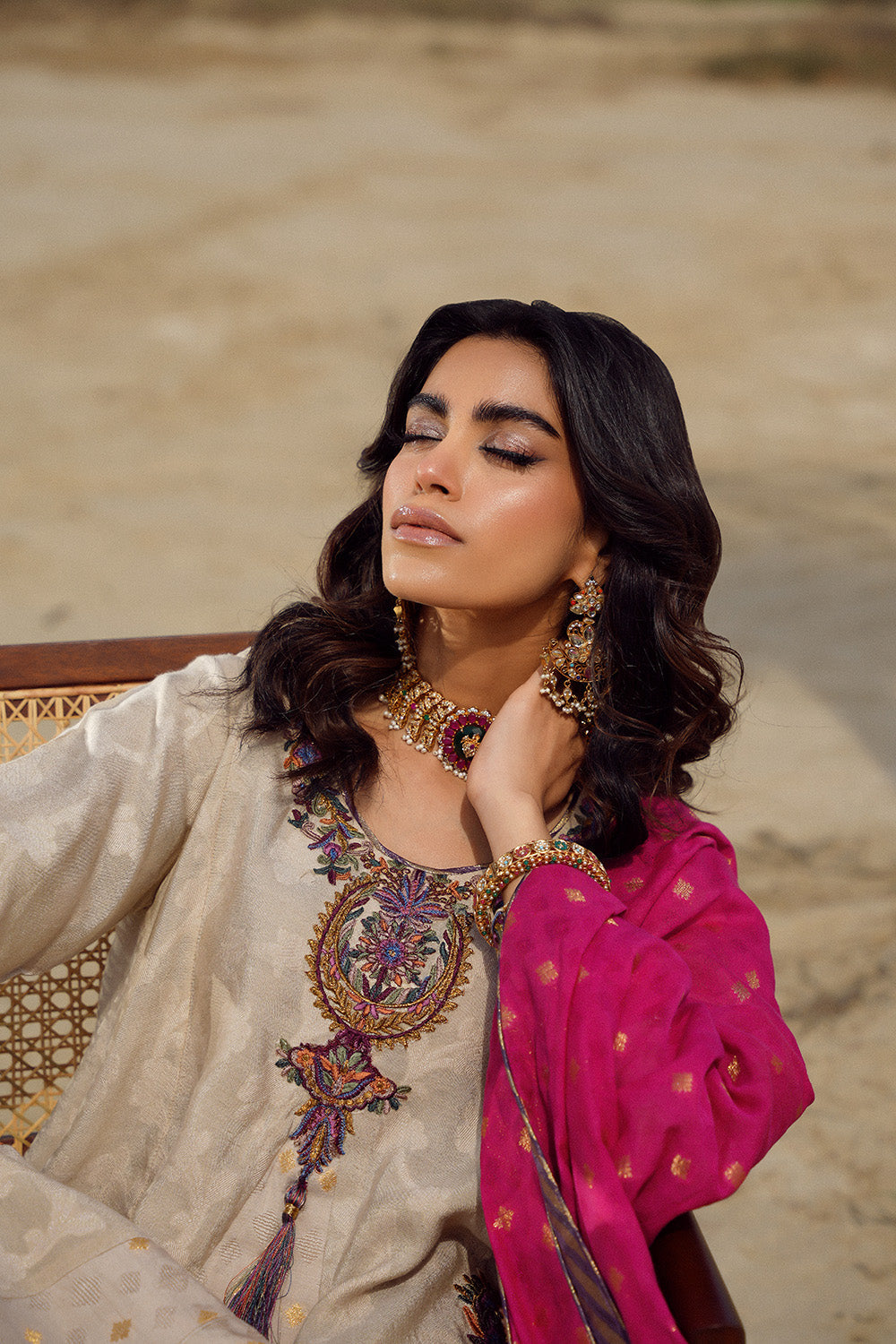 Nilofer Shahid | Verve Summer 24 | Verena (3pc)  Verve SS 24 - House of Zarish