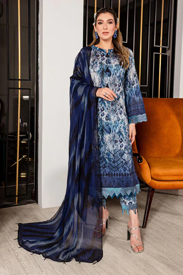 Nureh | Printed Lawn 24 | SP-94 - House Of Anaya