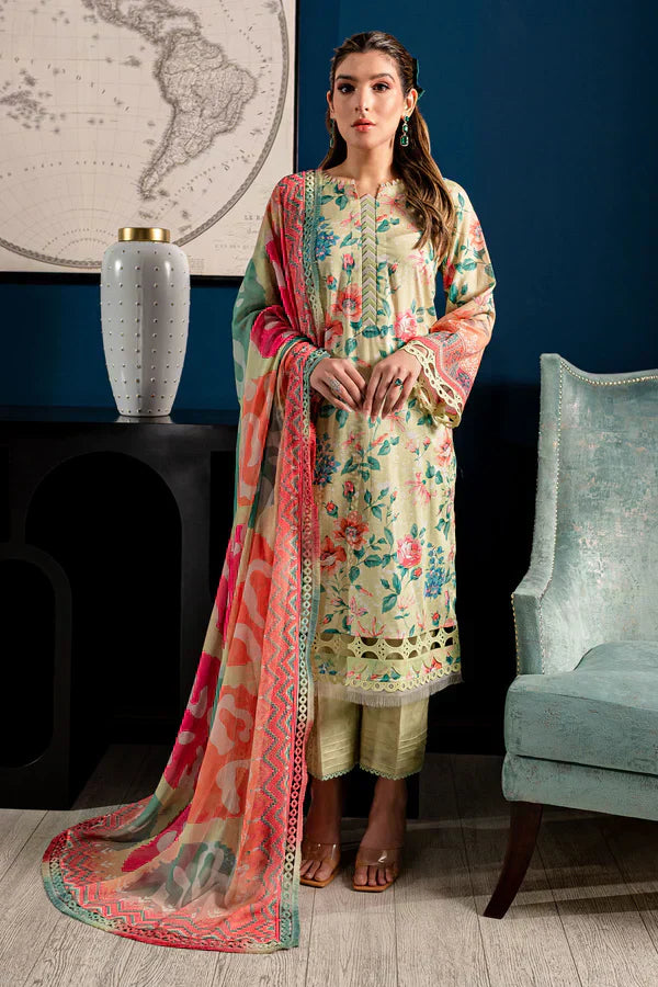 Nureh | Printed Lawn 24 | SP-97 - House Of Anaya