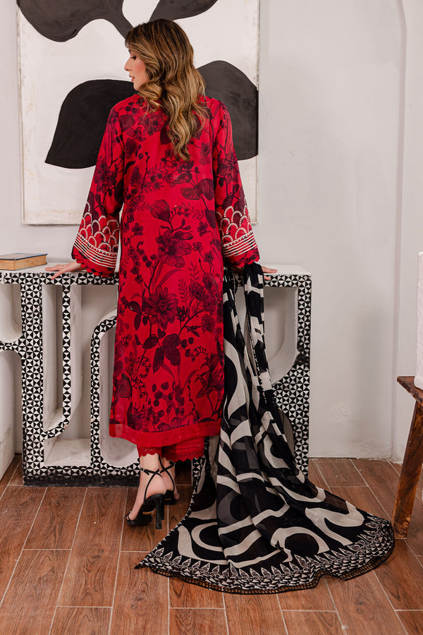 Nureh | Printed Lawn | SP-100 - House Of Anaya