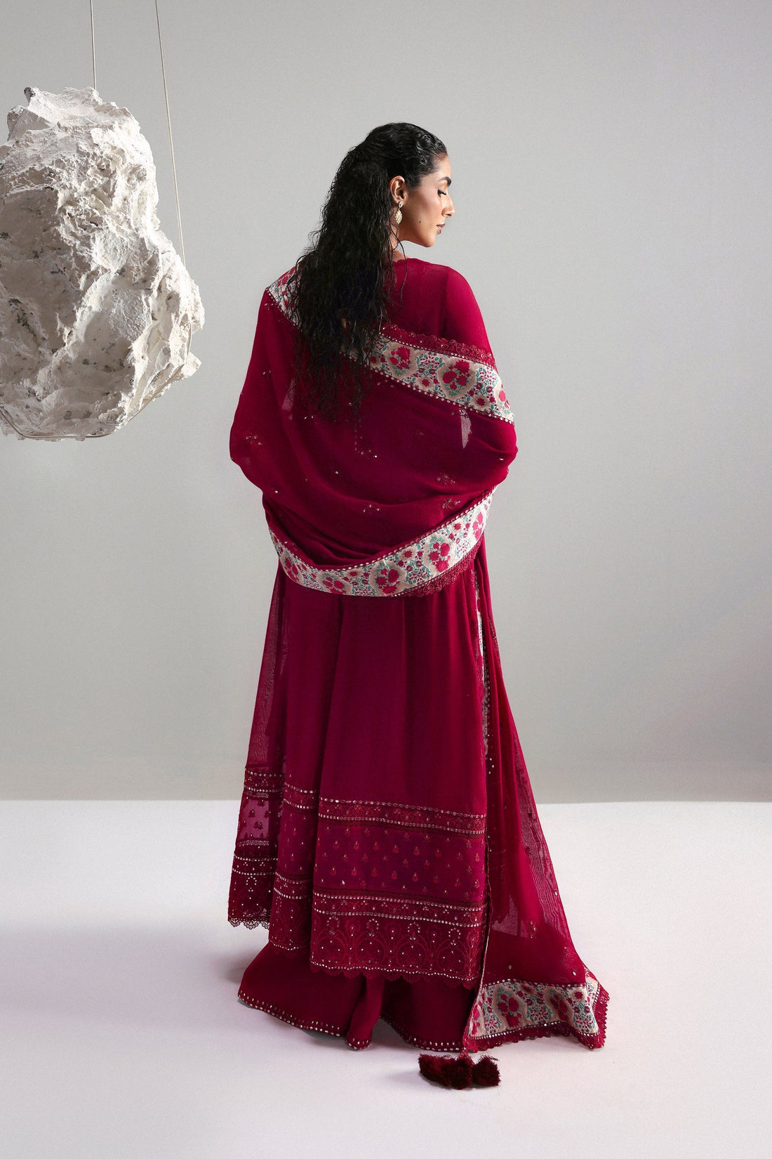 Afrozeh | Slate Ready to Wear | Roselith