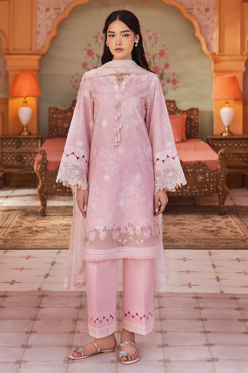 Cross Stitch | Premium Lawn 25 | FLORAL TIE - House Of Zarish