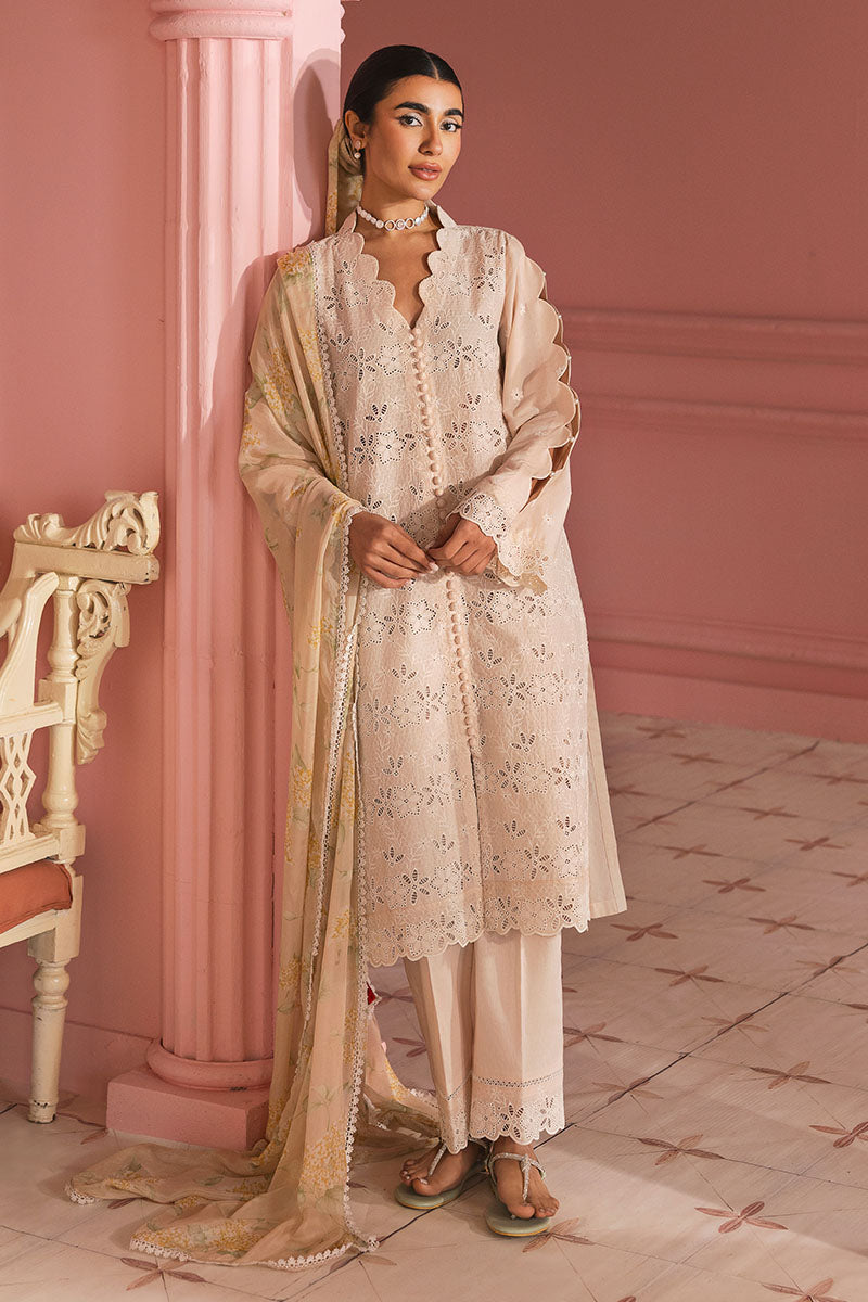 Cross Stitch | Premium Lawn 25 | PEACH PARFAIT - House Of Zarish