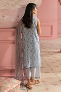 Cross Stitch | Premium Lawn 25 | AQUA ICE - House Of Anaya