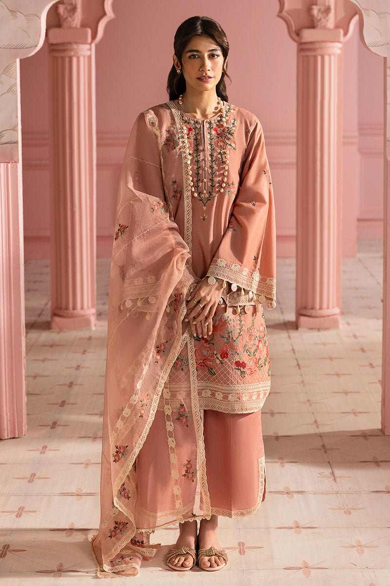 Cross Stitch | Premium Lawn 25 | ROSE QUARTZ - House Of Zarish