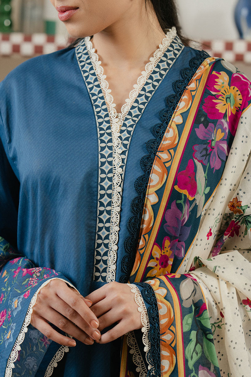 Cross Stitch | Daily Wear 25 | MIDNIGHT TIDE-3 - House Of Anaya