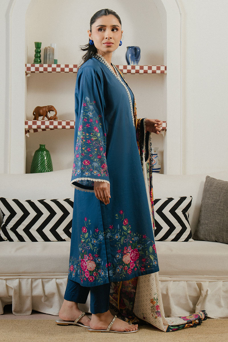 Cross Stitch | Daily Wear 25 | MIDNIGHT TIDE-3 - House Of Anaya