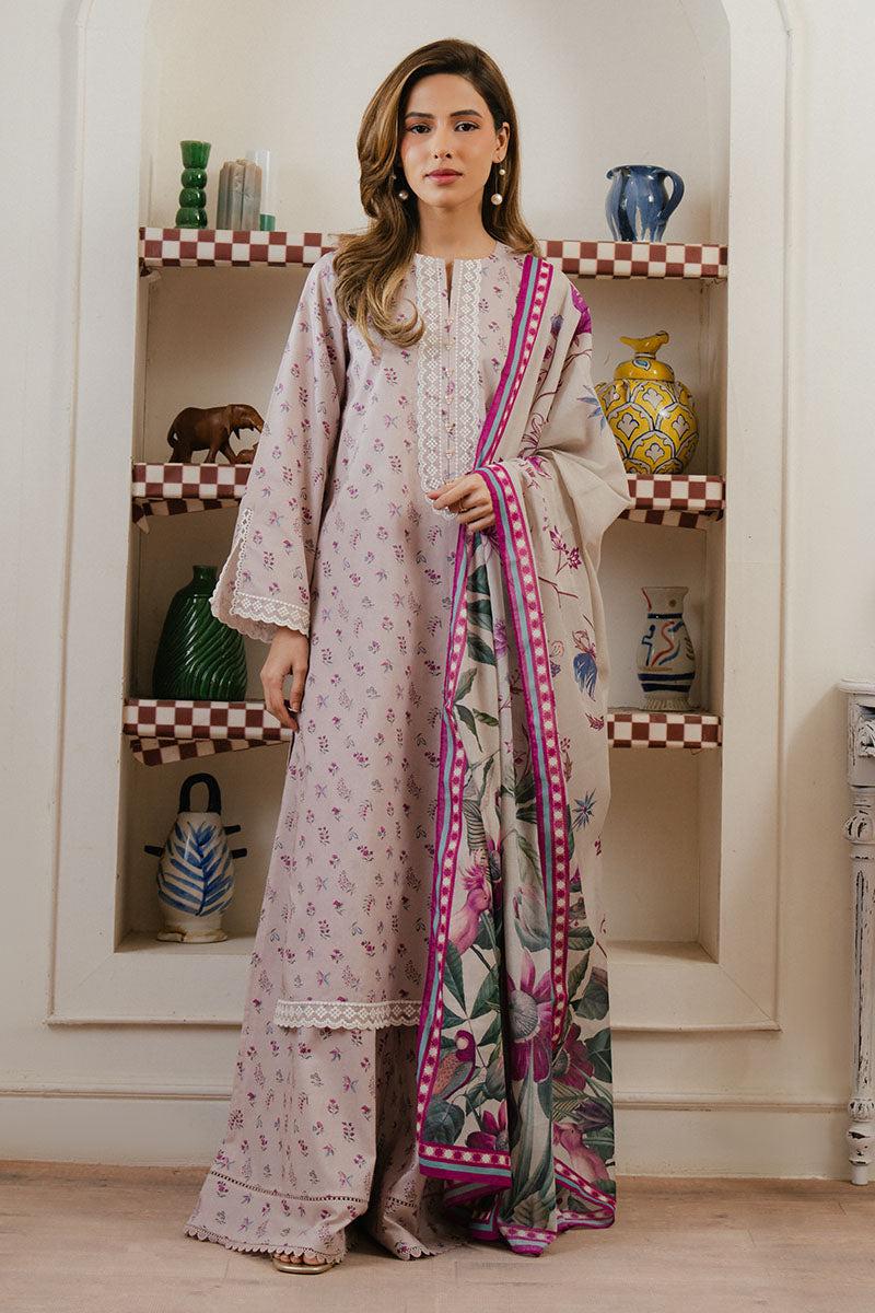 Cross Stitch | Daily Wear 25 | LILAC HORIZON-3 PC - House Of Anaya