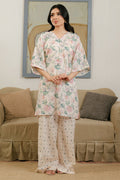 Cross Stitch | Daily Wear 25 | WHITE ORNATE-2 PC - House Of Anaya