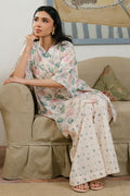Cross Stitch | Daily Wear 25 | WHITE ORNATE-2 PC - House Of Anaya